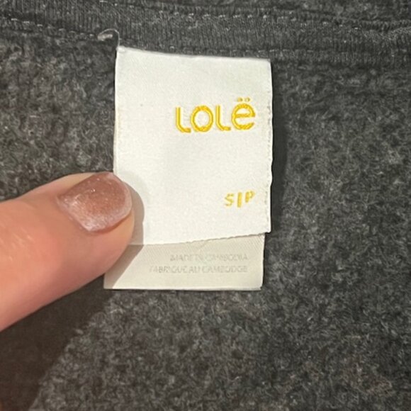 Closet Clearance Lole Dark Grey Full Zip Sweatshirt - Picture 5 of 8